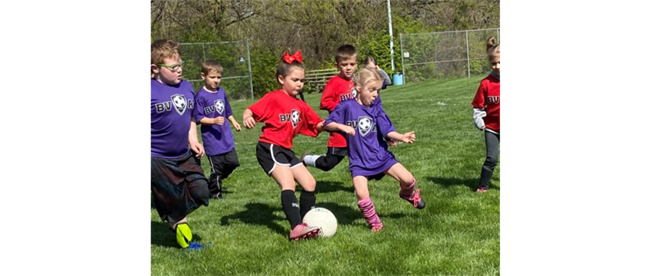 We love an intense soccer game between friends.